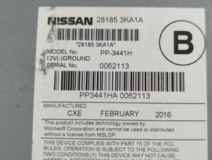 2016 Nissan Pathfinder Radio AM FM Cd Player Receiver Replacement P/N:28185 3KA1A 27760 9PF0A Fits Fits 2017 OEM Used Auto Parts