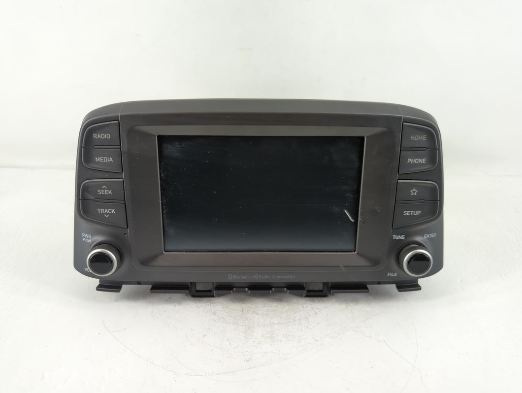 2018-2021 Hyundai Kona Radio AM FM Cd Player Receiver Replacement P/N:96160-J9110TMT Fits Fits 2018 2019 2020 2021 OEM Used Auto Parts