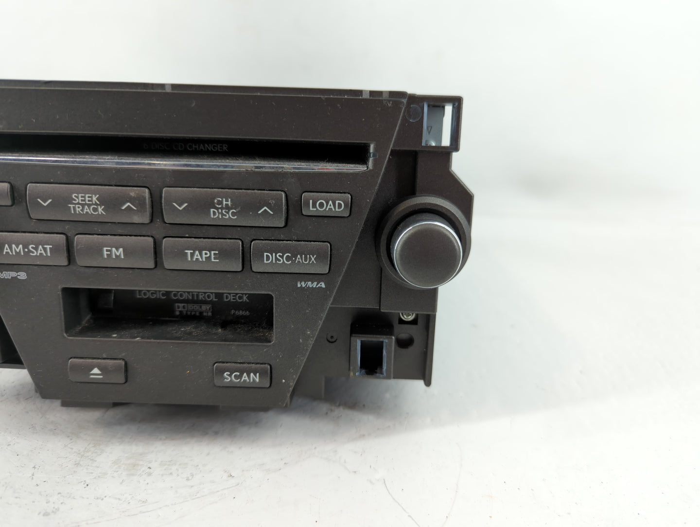 2007-2009 Lexus Es350 Radio AM FM Cd Player Receiver Replacement P/N:86120-33730 Fits Fits 2007 2008 2009 OEM Used Auto Parts - Oemusedautoparts1.com
