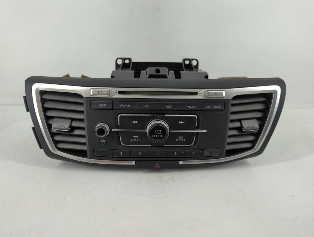 2013-2015 Honda Accord Radio AM FM Cd Player Receiver Replacement P/N:39100-T2A-A320 30107916 Fits Fits 2013 2014 2015 OEM Used Auto Parts