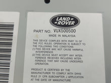 2006-2008 Land Rover Range Rover Sport Radio AM FM Cd Player Receiver Replacement P/N:VUX500500 Fits Fits 2006 2007 2008 OEM Used Auto Parts