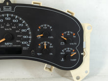 2000-2002 Chevrolet Tahoe Instrument Cluster Speedometer Gauges P/N:15055362 DHRK Fits Fits 2000 2001 2002 OEM Used Auto Parts