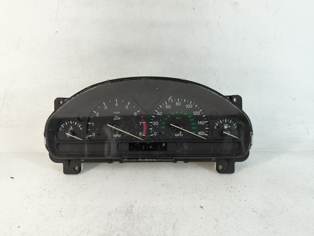 2000-2001 Jaguar S-Type Instrument Cluster Speedometer Gauges P/N:XR8F-10849-BK Fits Fits 2000 2001 OEM Used Auto Parts