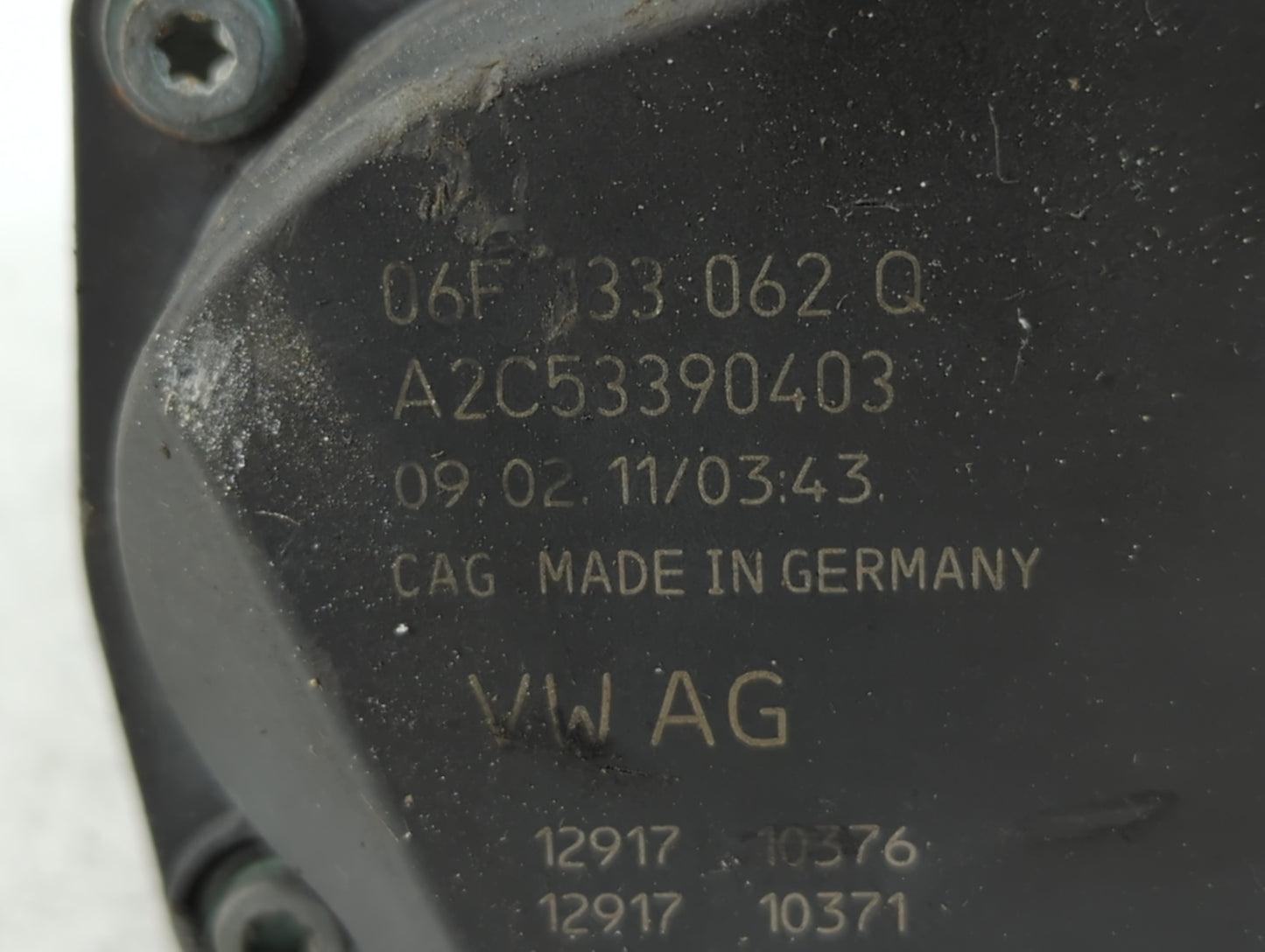 2007-2016 Volkswagen Eos Throttle Body P/N:A2C53390403 06F 133 062 Q Fits OEM Used Auto Parts - Oemusedautoparts1.com