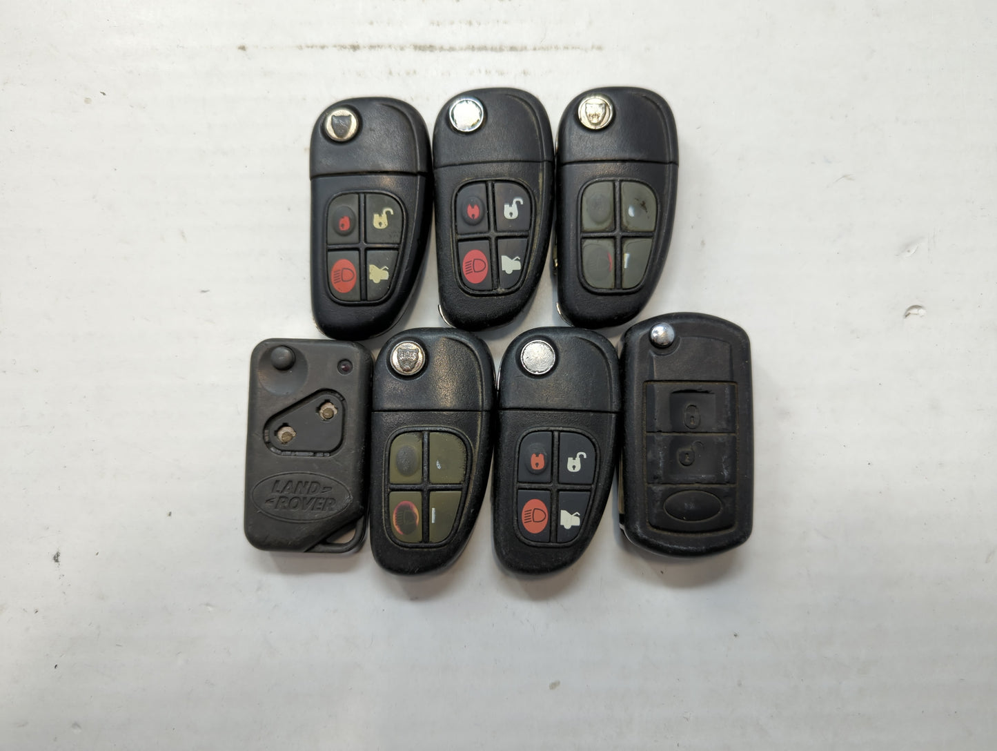Lot of 7 Jaguar Keyless Entry Remote Fob NHVWB1U241 | LQN1821 - Oemusedautoparts1.com