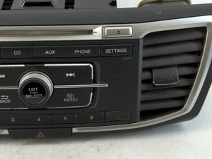 2013-2015 Honda Accord Radio AM FM Cd Player Receiver Replacement P/N:3910Q-T2A-A302 Fits Fits 2013 2014 2015 OEM Used Auto Parts