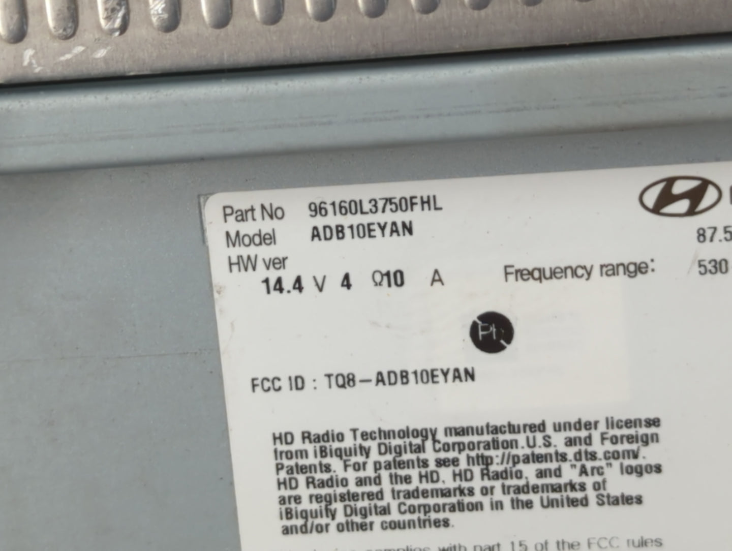 2022 Kia K5 Radio AM FM Cd Player Receiver Replacement P/N:96160L3750FHL Fits OEM Used Auto Parts - Oemusedautoparts1.com