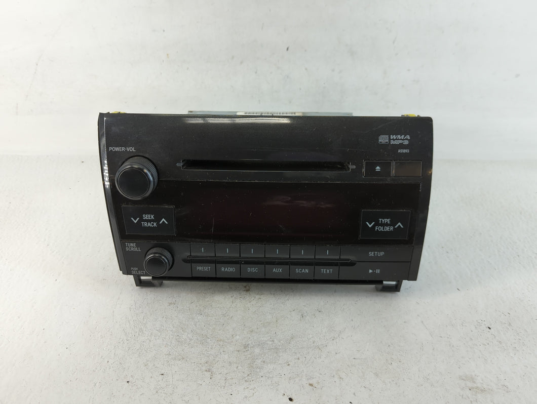 2010-2013 Toyota Tundra Radio AM FM Cd Player Receiver Replacement P/N:86120-0C290 Fits Fits 2010 2011 2012 2013 OEM Used Auto Parts