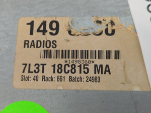 2007 Ford F-150 Radio AM FM Cd Player Receiver Replacement P/N:7L3T-18C815-MA 7L3T-18C815-LA Fits OEM Used Auto Parts