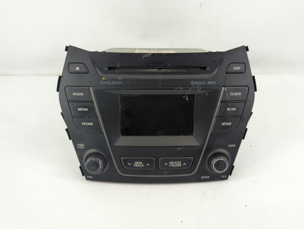 2013-2016 Hyundai Santa Fe Radio AM FM Cd Player Receiver Replacement P/N:96180-B89514X Fits Fits 2013 2014 2015 2016 OEM Used Auto Parts