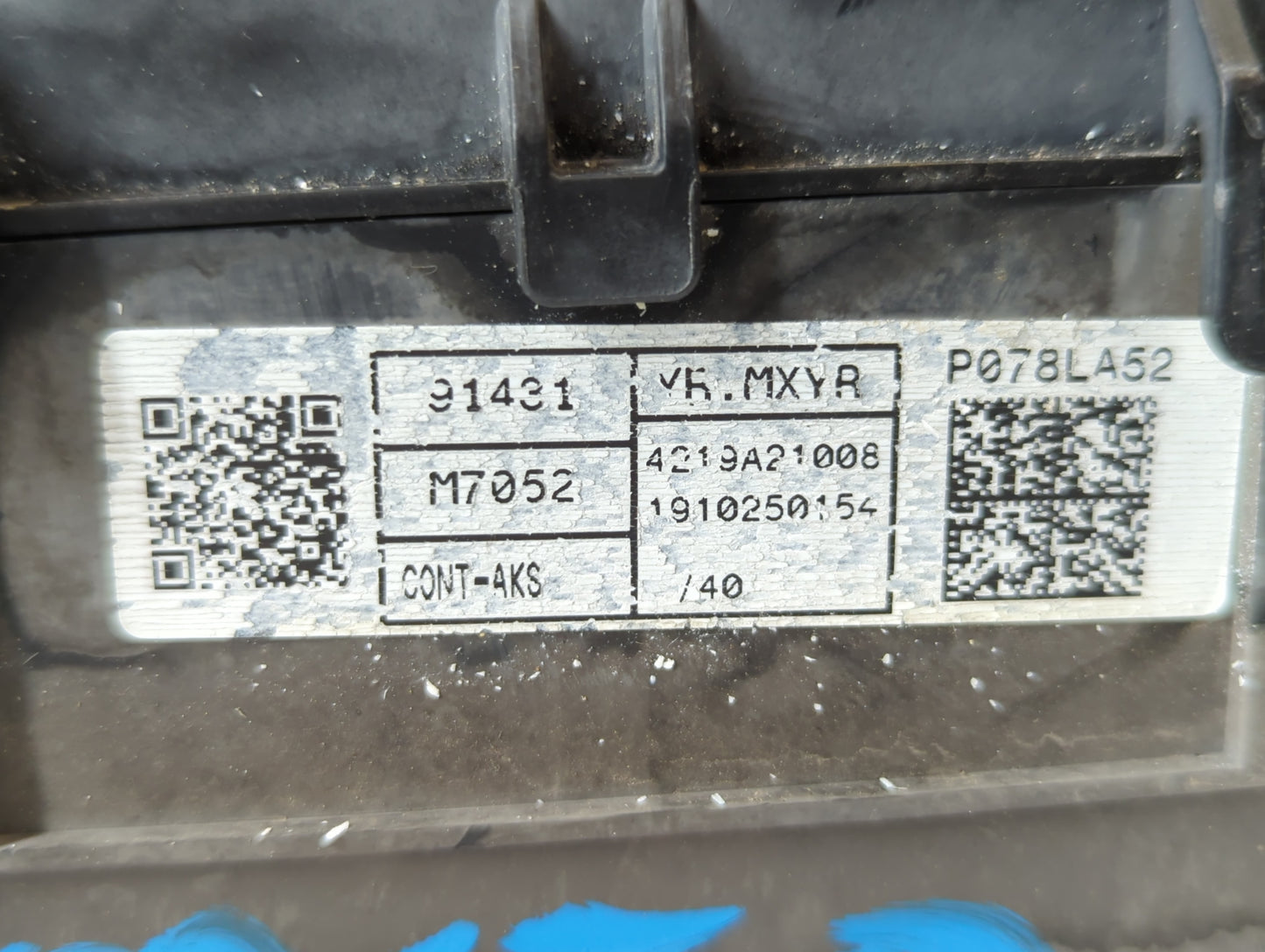 2019-2020 Kia Forte Fusebox Fuse Box Panel Relay Module P/N:91431 M7052 Fits Fits 2019 2020 OEM Used Auto Parts - Oemusedautoparts1.com