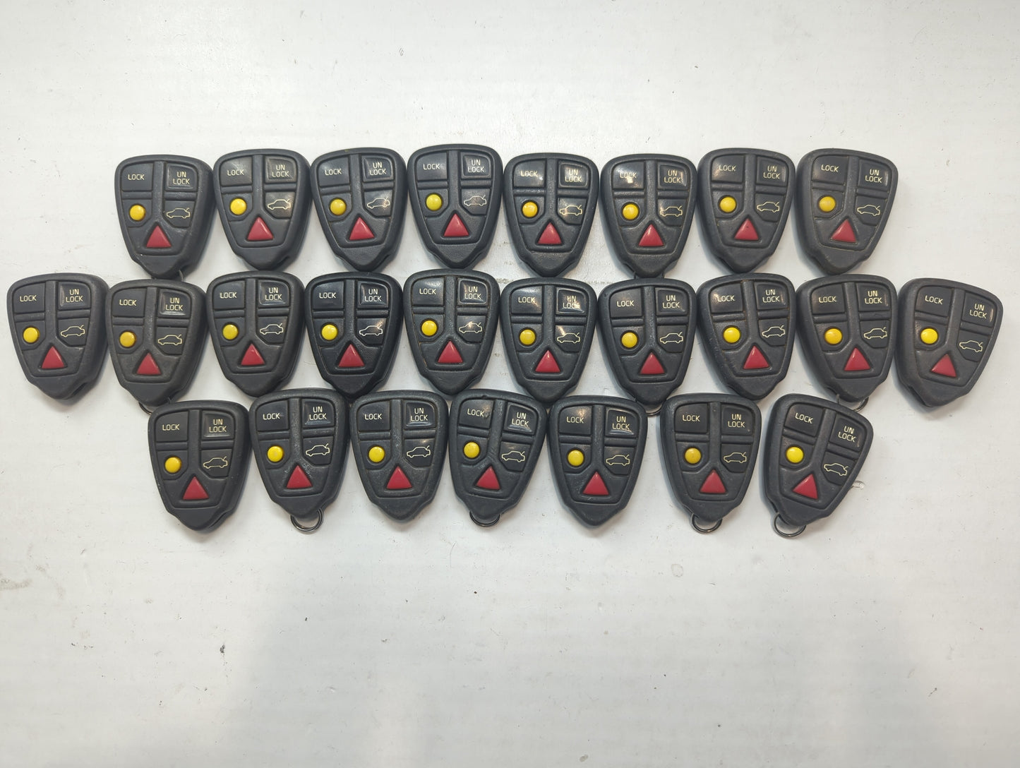 Lot of 25 Volvo Keyless Entry Remote Fob LQNP2T-APU MIXED PART NUMBERS - Oemusedautoparts1.com