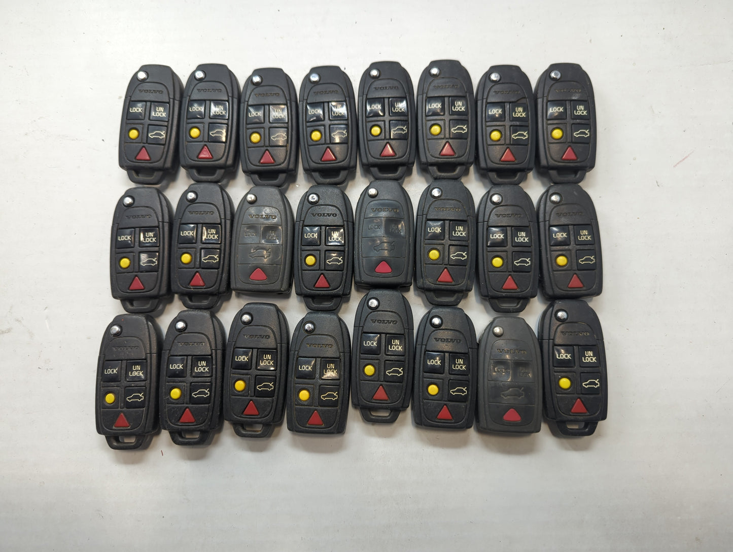 Lot of 24 Volvo Keyless Entry Remote Fob LQNP2T-APU - Oemusedautoparts1.com