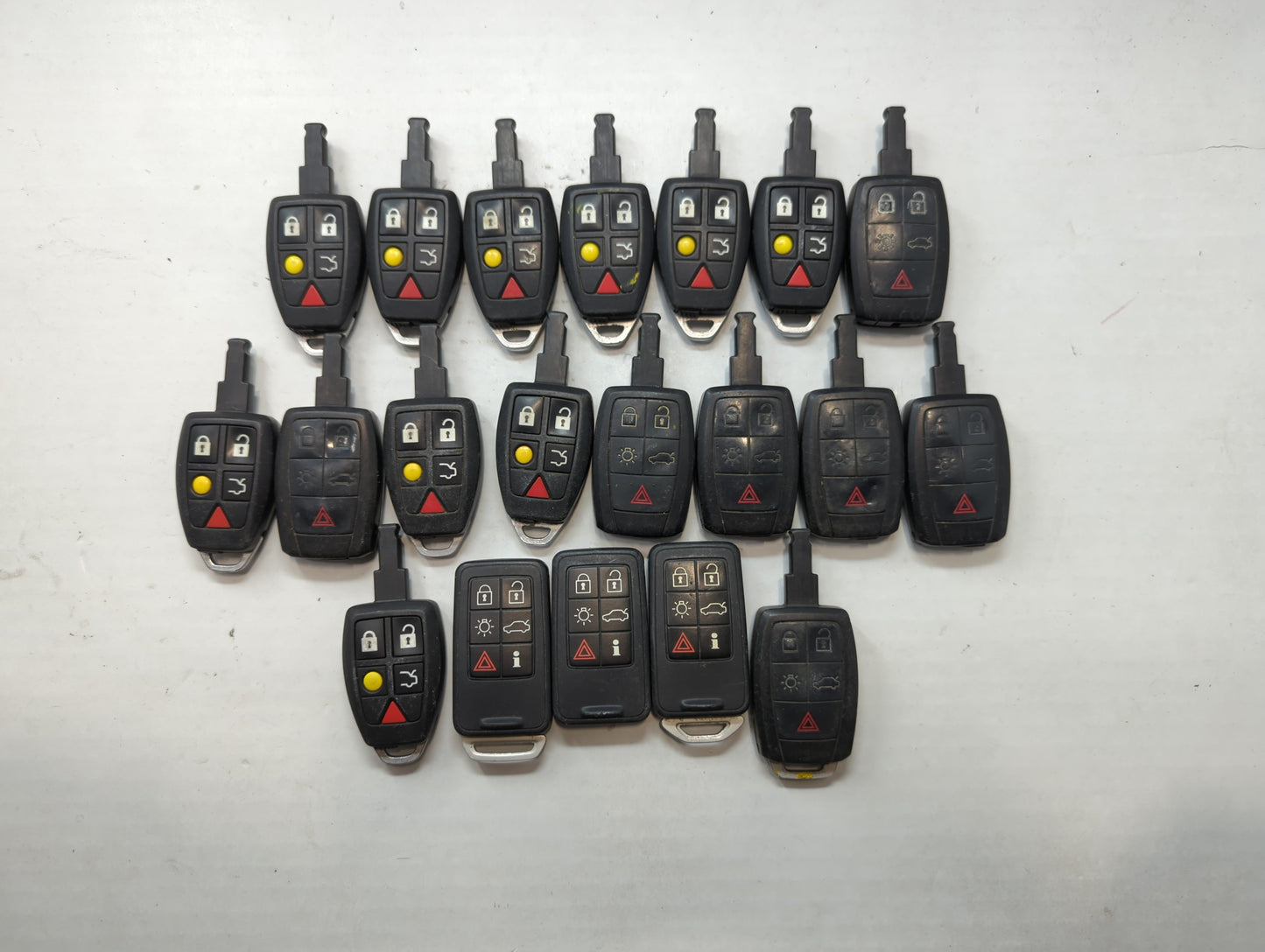 Lot of 20 Volvo Keyless Entry Remote Fob MIXED FCC IDS MIXED PART NUMBERS - Oemusedautoparts1.com
