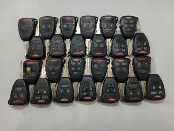 compare product Lot of 25 Dodge Keyless Entry Remote Fob MIXED FCC IDS MIXED PART NUMBERS