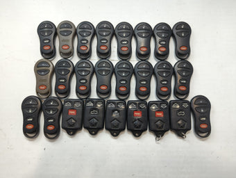 compare product Lot of 25 Dodge Keyless Entry Remote Fob MIXED FCC IDS MIXED PART NUMBERS