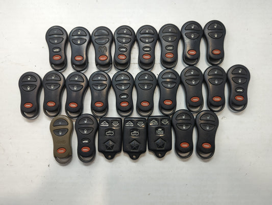 Lot of 25 Dodge Keyless Entry Remote Fob MIXED FCC IDS MIXED PART NUMBERS - Oemusedautoparts1.com