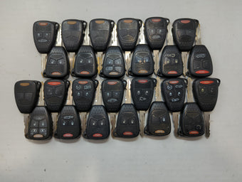 compare product Lot of 25 Dodge Keyless Entry Remote Fob OHT692427AA | M3N5WY72XX MIXED