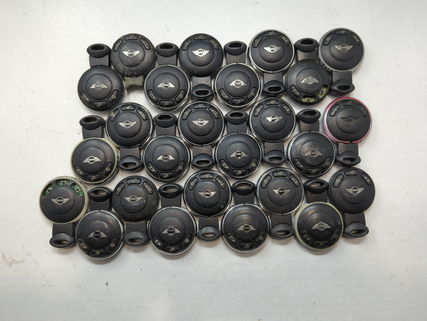 Lot of 25 Mini Keyless Entry Remote Fob IYZKEYR5602 | KR55WK49333 MIXED - Oemusedautoparts1.com