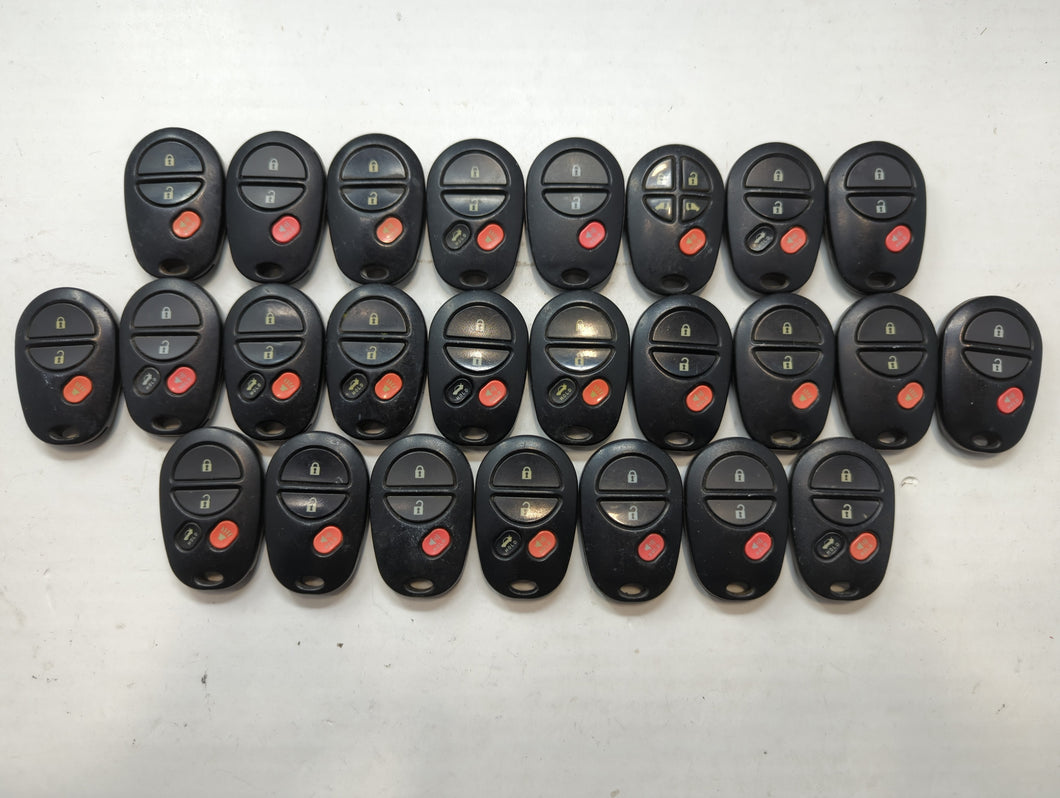 Lot of 25 Toyota Keyless Entry Remote Fob GQ43VT20T