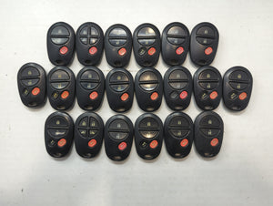 Lot of 20 Toyota Keyless Entry Remote Fob GQ43VT20T