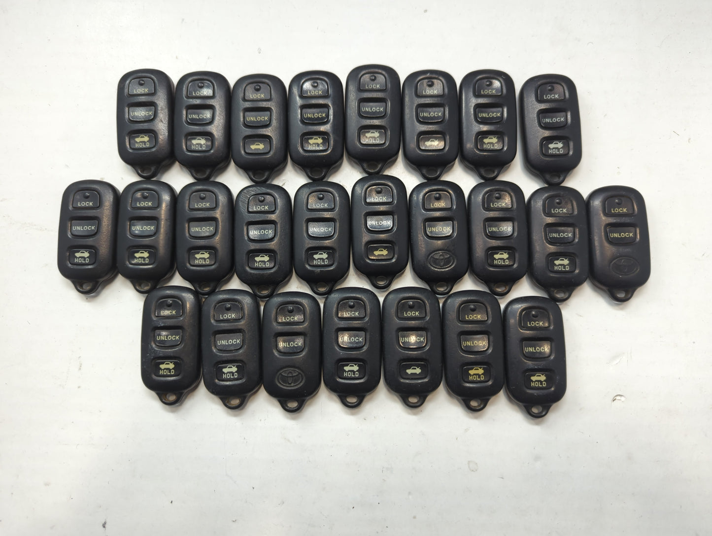 Lot of 25 Toyota Keyless Entry Remote Fob GQ43VT14T - Oemusedautoparts1.com