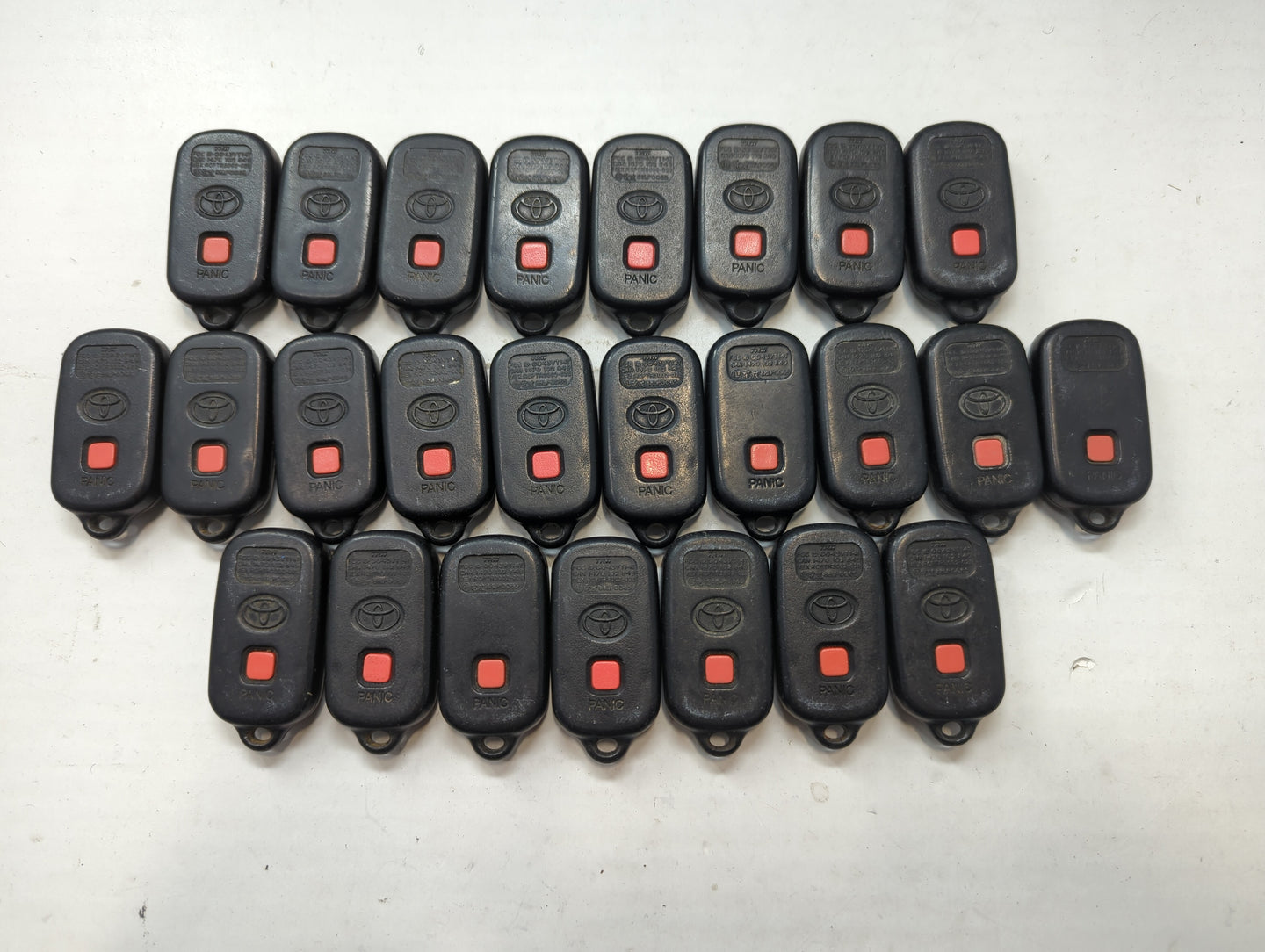 Lot of 25 Toyota Keyless Entry Remote Fob GQ43VT14T - Oemusedautoparts1.com