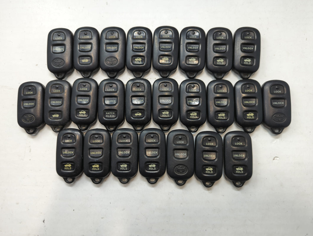 Lot of 25 Toyota Keyless Entry Remote Fob GQ43VT14T