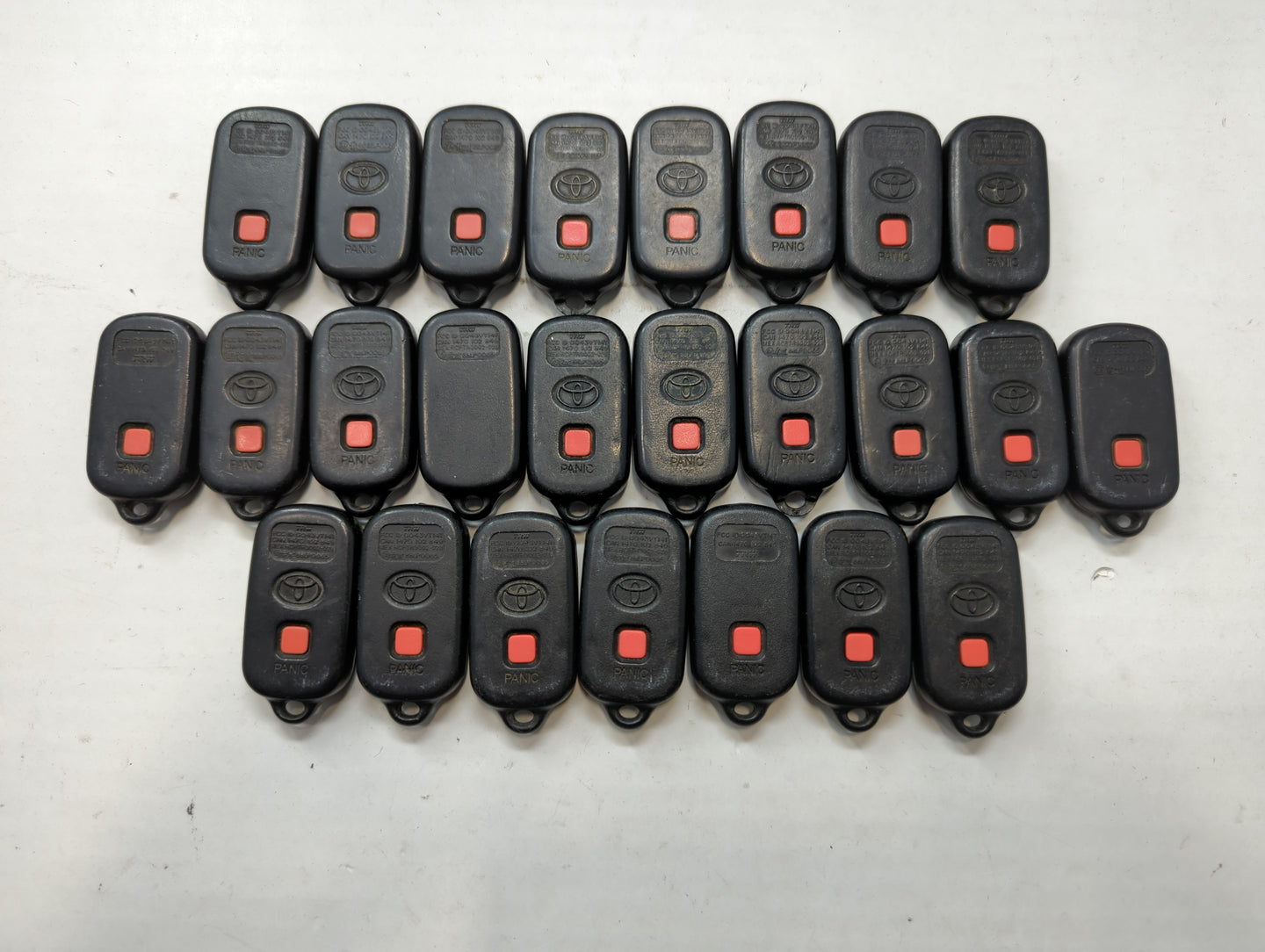 Lot of 25 Toyota Keyless Entry Remote Fob GQ43VT14T - Oemusedautoparts1.com