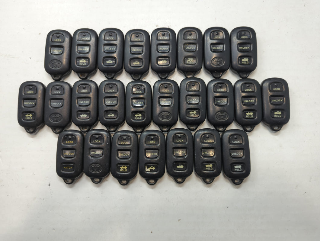 Lot of 25 Toyota Keyless Entry Remote Fob GQ43VT14T