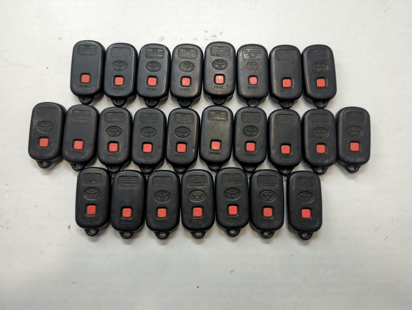 Lot of 25 Toyota Keyless Entry Remote Fob GQ43VT14T - Oemusedautoparts1.com