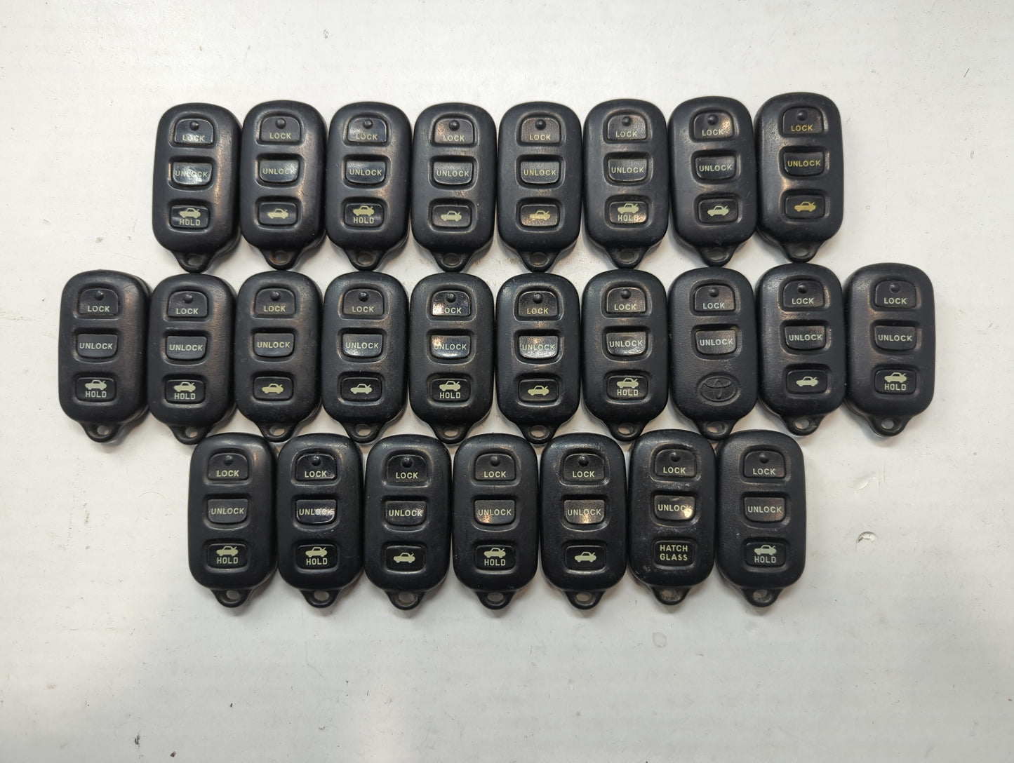 Lot of 25 Toyota Keyless Entry Remote Fob GQ43VT14T - Oemusedautoparts1.com
