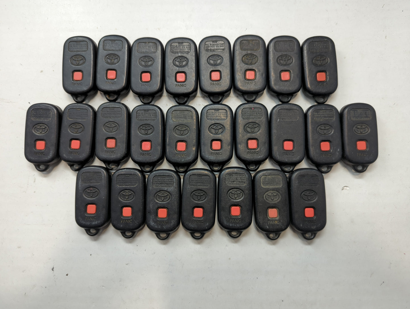 Lot of 25 Toyota Keyless Entry Remote Fob GQ43VT14T - Oemusedautoparts1.com