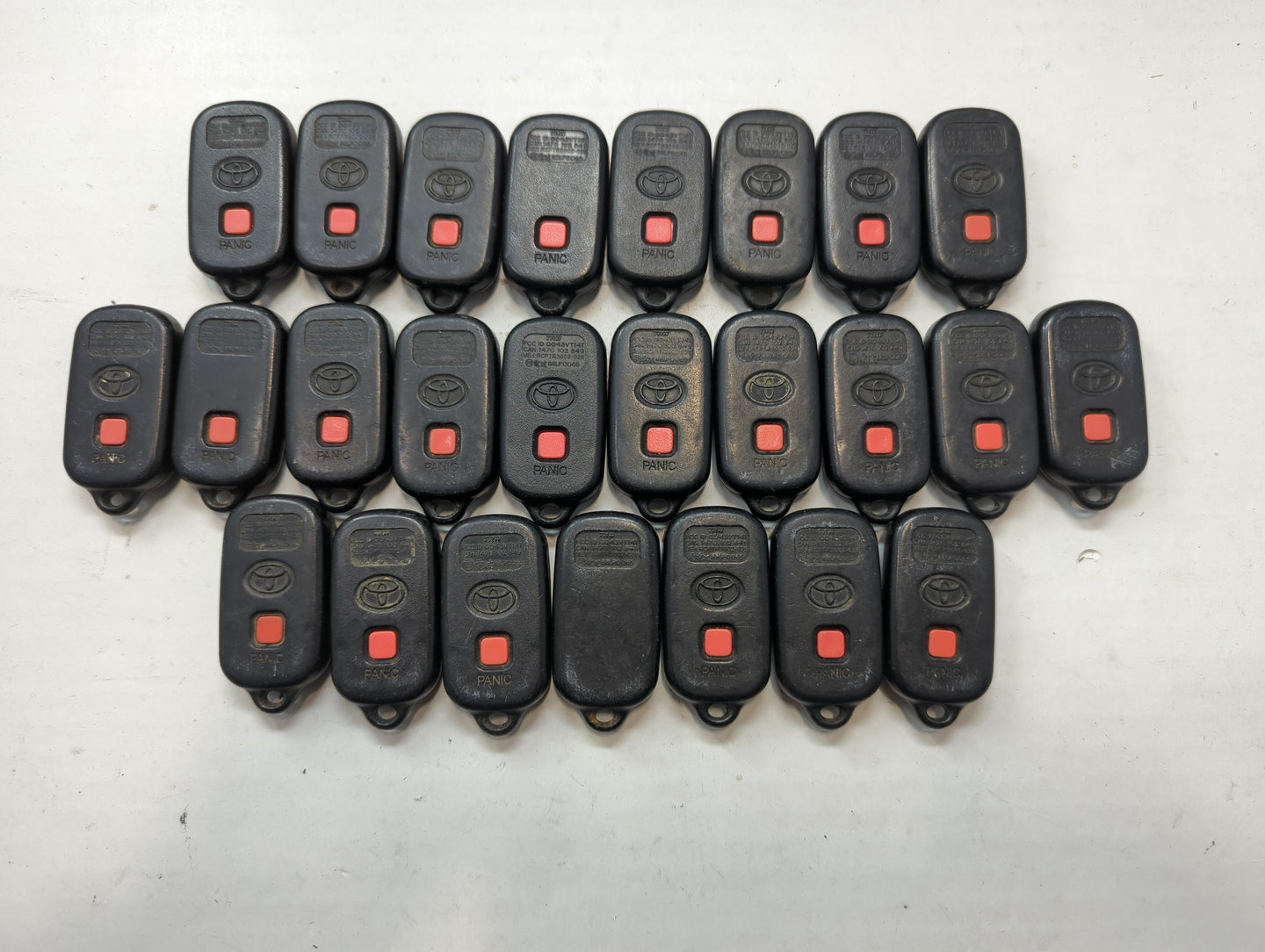 Lot of 25 Toyota Keyless Entry Remote Fob GQ43VT14T - Oemusedautoparts1.com