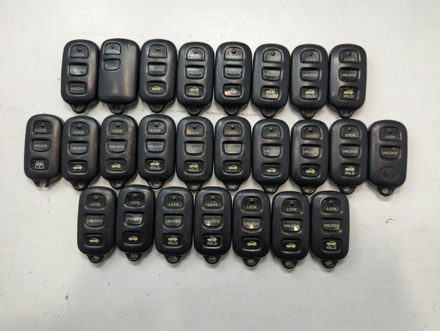 Lot of 25 Toyota Keyless Entry Remote Fob GQ43VT14T - Oemusedautoparts1.com