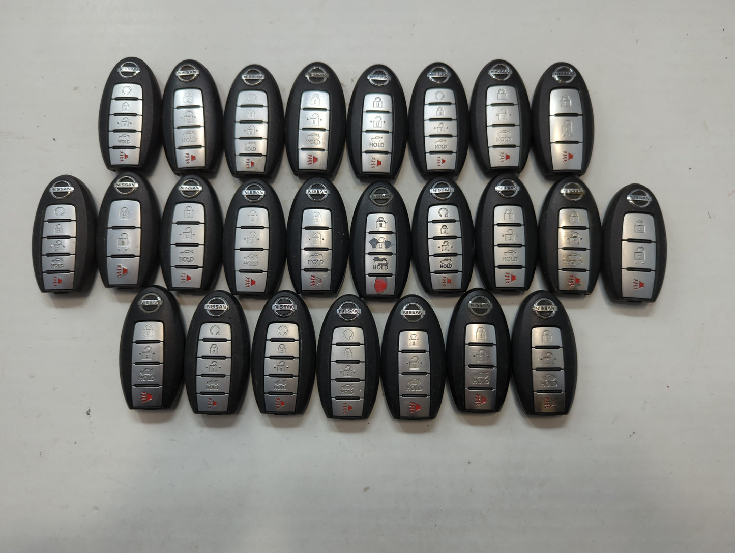 Lot of 25 Nissan Keyless Entry Remote Fob MIXED FCC IDS MIXED PART - Oemusedautoparts1.com
