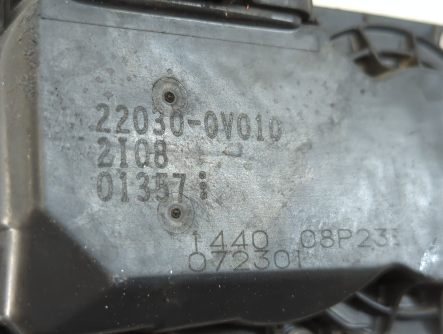 2009-2016 Toyota Venza Throttle Body P/N:22030-0V010 Fits Fits 2009 2010 2011 2012 2013 2014 2015 2016 2017 2018 2019 OEM Used Auto Parts - Oemusedautoparts1.com