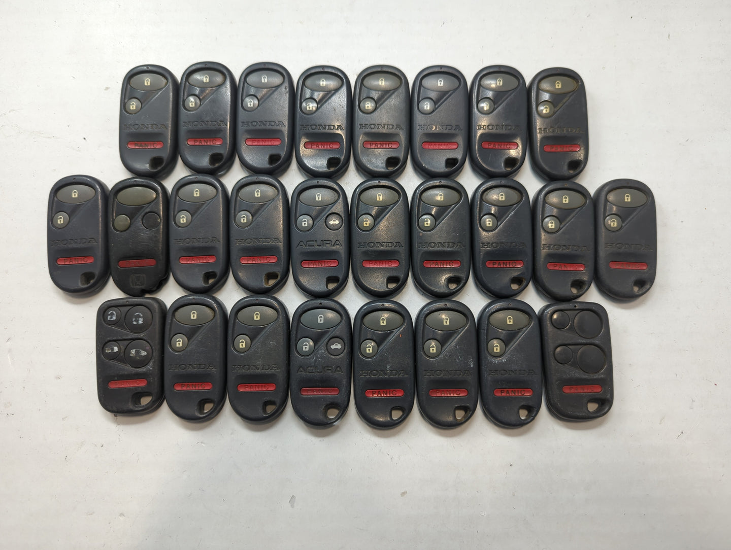 Lot of 25 Honda Keyless Entry Remote Fob MIXED FCC IDS MIXED PART NUMBERS - Oemusedautoparts1.com