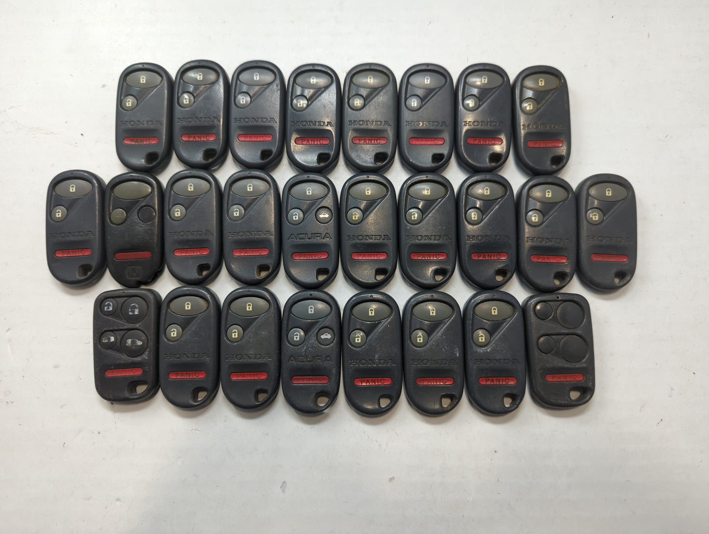 Lot of 25 Honda Keyless Entry Remote Fob MIXED FCC IDS MIXED PART NUMBERS - Oemusedautoparts1.com