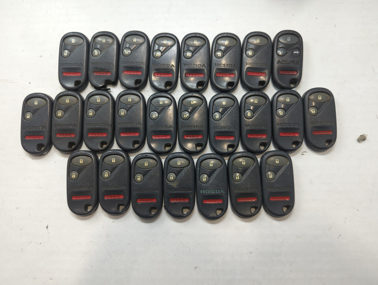 Lot of 25 Honda Keyless Entry Remote Fob MIXED FCC IDS MIXED PART NUMBERS - Oemusedautoparts1.com