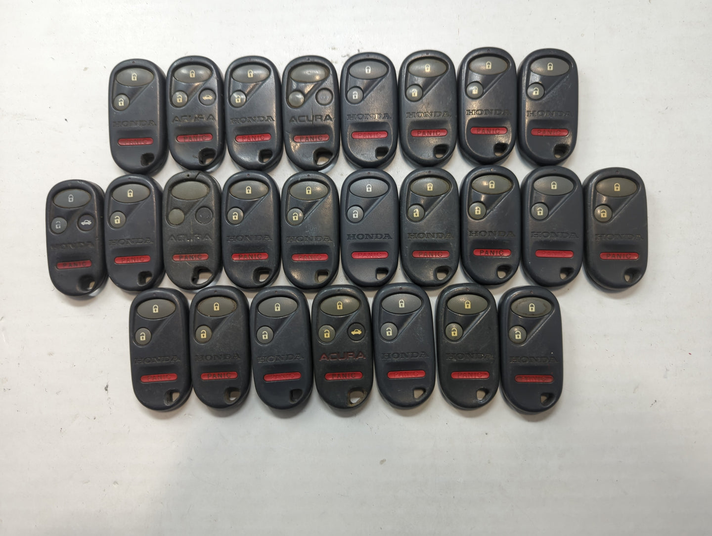 Lot of 25 Honda Keyless Entry Remote Fob MIXED FCC IDS MIXED PART NUMBERS - Oemusedautoparts1.com