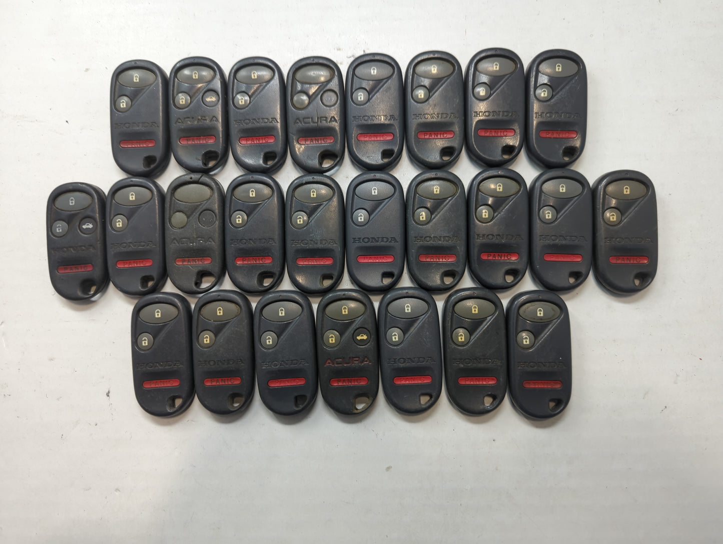 Lot of 25 Honda Keyless Entry Remote Fob MIXED FCC IDS MIXED PART NUMBERS - Oemusedautoparts1.com
