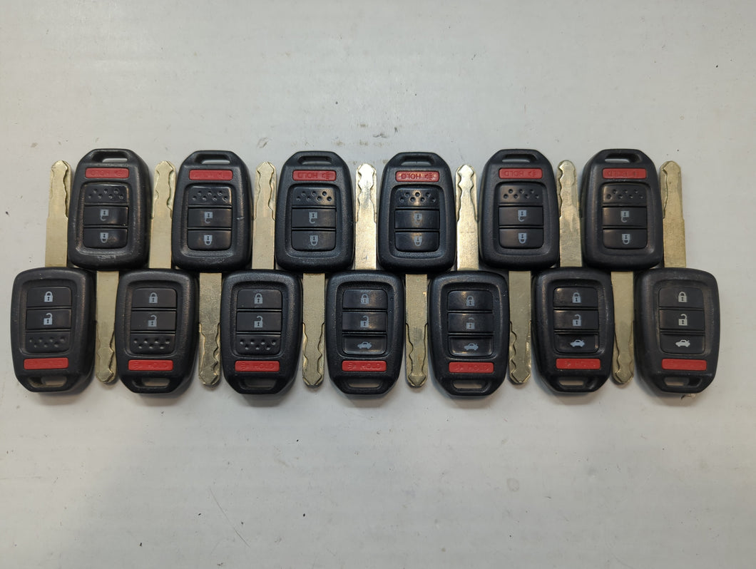 Lot of 15 Honda Keyless Entry Remote Fob MIXED FCC IDS MIXED PART NUMBERS