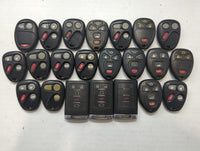 Lot of 22 Chevrolet Keyless Entry Remote Fob MIXED FCC IDS MIXED PART - Oemusedautoparts1.com