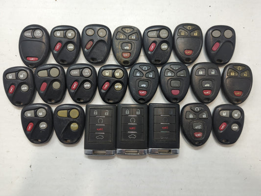 Lot of 22 Chevrolet Keyless Entry Remote Fob MIXED FCC IDS MIXED PART - Oemusedautoparts1.com