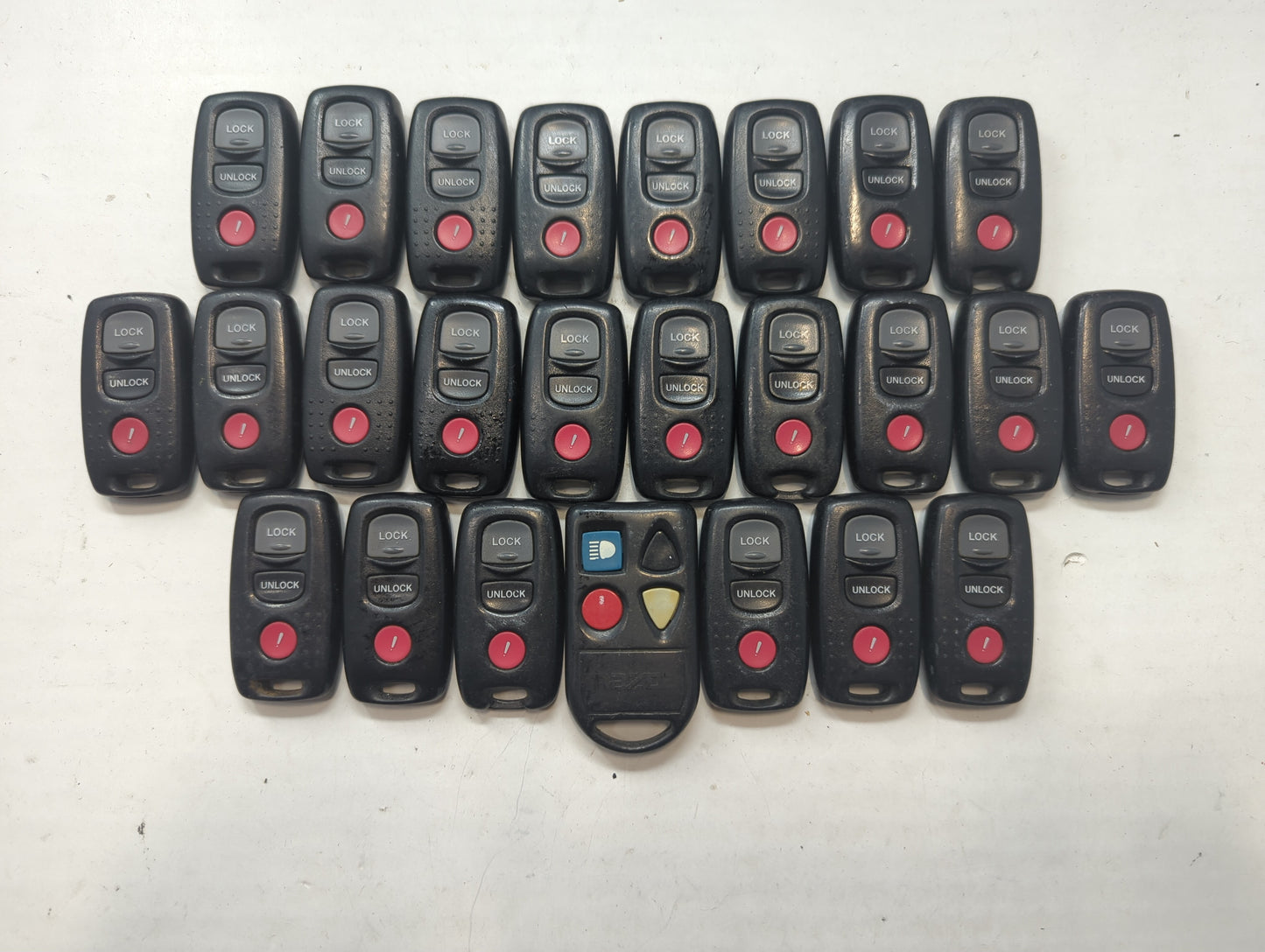 Lot of 25 Mazda Keyless Entry Remote Fob MIXED FCC IDS MIXED PART NUMBERS - Oemusedautoparts1.com