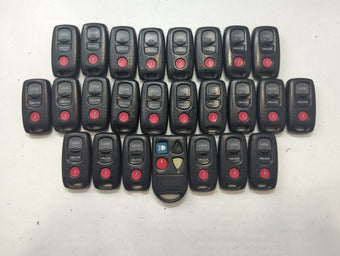 compare product Lot of 25 Mazda Keyless Entry Remote Fob MIXED FCC IDS MIXED PART NUMBERS