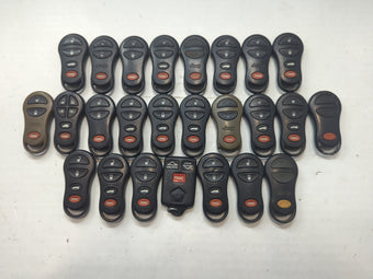 compare product Lot of 25 Dodge Keyless Entry Remote Fob MIXED FCC IDS MIXED PART NUMBERS