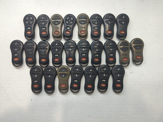 Lot of 25 Dodge Keyless Entry Remote Fob MIXED FCC IDS MIXED PART NUMBERS - Oemusedautoparts1.com