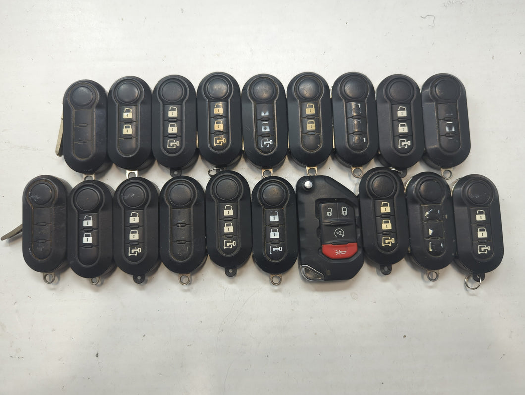 Lot of 19 Dodge Keyless Entry Remote Fob MIXED FCC IDS MIXED PART NUMBERS